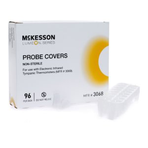 Tympanic Thermometer Probe Cover McKesson LUMEON    For use with Tympanic Thermometers 96 per Box