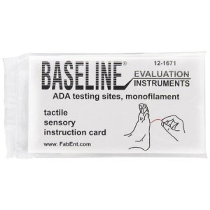 Baseline   ADA Monofilament Sensory Test Level 5.07, 10 Gram Force