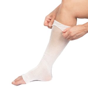 Compression Stockinette EdemaWear   Small White Wrist to Shoulder / Foot to Knee