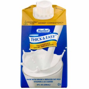 Thickened Beverage Thick & Easy   Dairy 8 oz. Carton Milk Flavor Ready to Use Honey Consistency