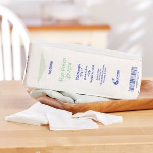 Nonwoven Sponge McKesson Brand Polyester / Rayon 4-Ply 3 X 3 Inch Square NonSterile