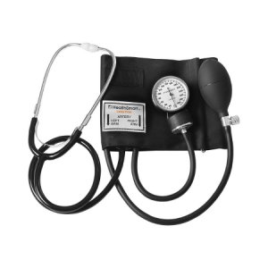 Aneroid Sphygmomanometer Combo Kit Pocket Style Hand Held Size Large Nylon Cuff 22 Inch Stethoscope Tube