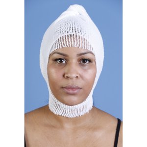 Elastic Net Retainer Dressing MT Spandage    Pre-Cuts Tubular / Pre-Cut Elastic 24 Inch Length Size 6 White Large Head / Shoulder / Thigh NonSterile
