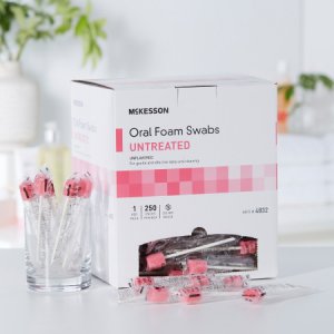 Oral Swabstick McKesson Foam Tip Untreated