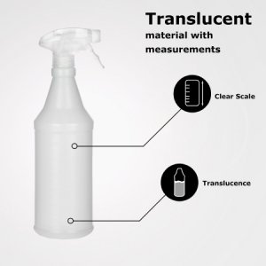 Empty Spray Bottle Medical Safety Systems HDPE 16 oz.