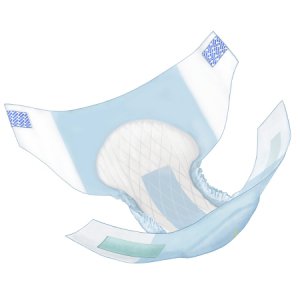 Unisex Adult Incontinence Brief Wings    X-Large Disposable Heavy Absorbency