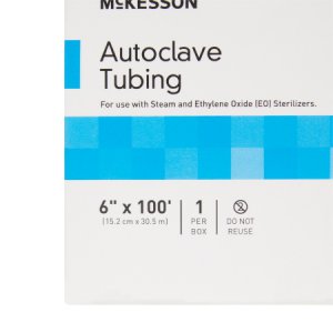 McKesson Sterilization Tubing 6 Inch X 100 Foot