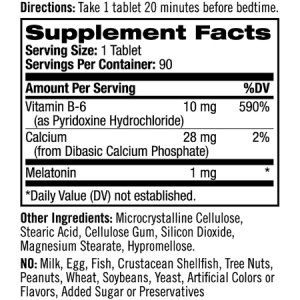 Natural Sleep Aid Natrol   90 per Bottle Tablet 1 mg Strength