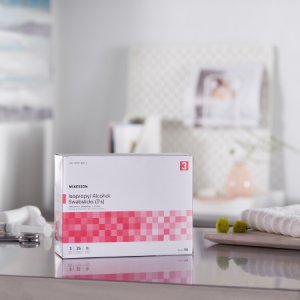 Impregnated Swabstick McKesson 70% Strength Isopropyl Alcohol Individual Packet Sterile