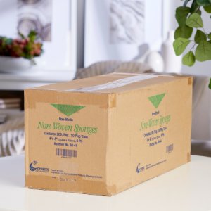 Nonwoven Sponge McKesson Brand Nonwoven / Rayon / Polyester 4-Ply 4 X 4 Inch Square NonSterile