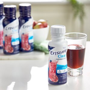 Oral Supplement Ensure   Clear Nutrition Drink Blueberry Pomegranate Flavor Ready to Use 10 oz. Bottle