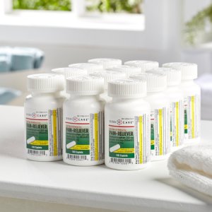 Pain Relief McKesson Brand 250 mg - 250 mg - 65 mg Strength Acetaminophen / Aspirin / Caffeine Caplet 100 per Bottle