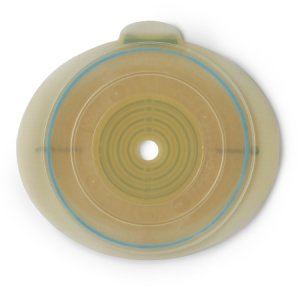 Ostomy Barrier SenSura   Mio Flex Trim to Fit, Extended Wear Elastic Adhesive 50 mm Flange Red Code System 3/8 to 1-7/8 Inch Opening