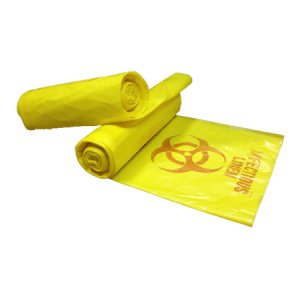 Infectious Linen Bag Colonial Bag 40 to 45 gal. Yellow Bag LLDPE 40 X 46 Inch