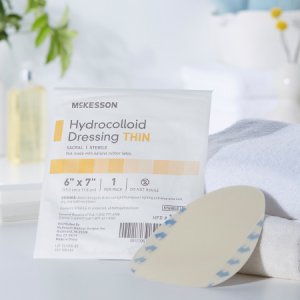 Hydrocolloid Dressing McKesson 6 X 7 Inch Sacral Sterile