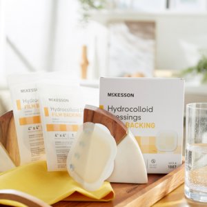 Hydrocolloid Dressing McKesson 4 X 4 Inch Square Sterile