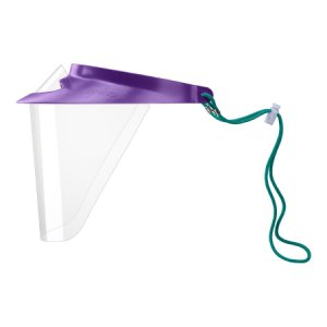 Face Shield Kit Polysoft One Size Fits Most Full Length Anti-fog Reusable NonSterile