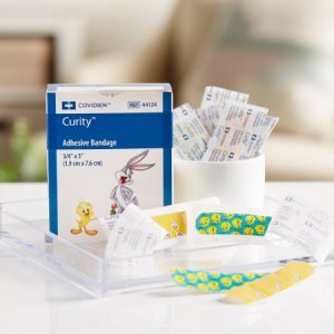 Adhesive Strip Curity    3/4 X 3 Inch Plastic Rectangle Kid Design (Assorted Looney Tunes) Sterile