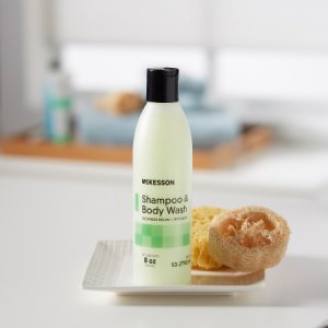 Shampoo and Body Wash McKesson 8 oz. Flip Top Bottle Cucumber Melon Scent