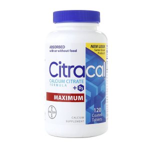 Joint Health Supplement Citracal   Max Calcium / Vitamin D 315 mg - 250 IU Strength Caplet 120 per Bottle