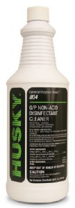 Husky   804 Surface Disinfectant Cleaner Quaternary Based Manual Pour Liquid 1 Quart Bottle Pine Scent NonSterile