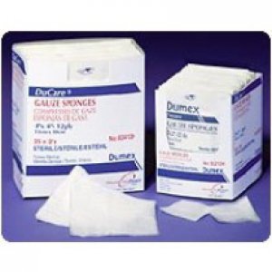 Nonwoven Sponge Dusoft Polyester / Rayon 4-Ply 2 X 2 Inch Square Sterile