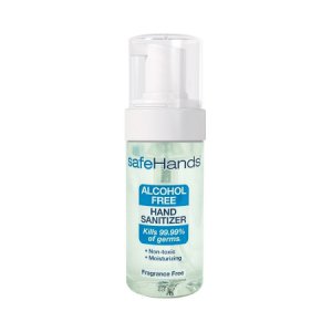 Alcohol-Free Hand Sanitizer safeHands   1.75 oz. BZK (Benzalkonium Chloride) Foaming Bottle