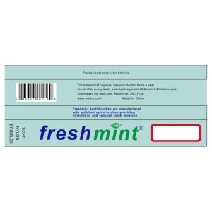 Toothbrush Freshmint   Assorted Colors Adult Nylon