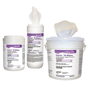 Diversey    Oxivir   Tb Surface Disinfectant Cleaner Premoistened Alcohol Based Manual Pull Wipe 60 Count Canister Cherry Almond Scent NonSterile