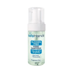 Alcohol-Free Hand Sanitizer safeHands   1.75 oz. BZK (Benzalkonium Chloride) Foaming Bottle
