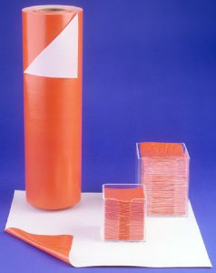 Biohazard Wipe Bio-Screen    Orange / White Cellulose / Polyethylene 16 X 16 Inch Disposable