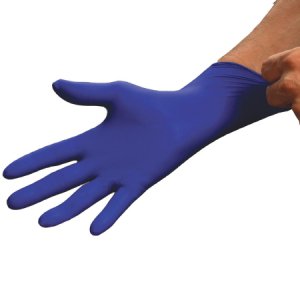 Exam Glove MICROFLEX   Cobalt   Medium NonSterile Nitrile Standard Cuff Length Fully Textured Blue Not Rated