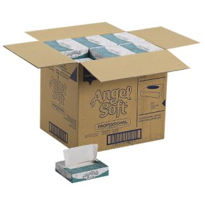 Angel Soft Professional Series   Facial Tissue White 5-3/5 X 7-1/5 Inch 50 Count