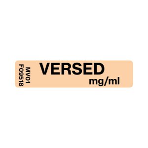 Drug Label MedVision   Anesthesia Label Versed mg/mL Orange 5/16 X 1-1/4 Inch