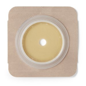Ostomy Barrier Securi-T   Trim to Fit, Standard Wear Flexible Tape 70 mm Flange Up to 2-1/4 Inch Opening 5 X 5 Inch