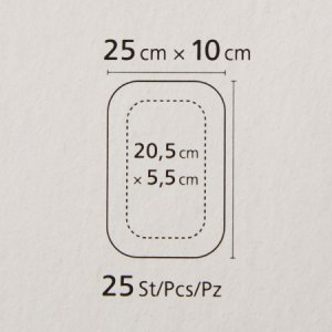 Adhesive Dressing Cosmopor   4 X 10 Inch Nonwoven Rectangle White Sterile