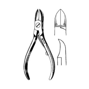 Nail Nipper Econo    Straight Concave Jaw 4-1/2 Inch Length Pakistan Stainless Steel