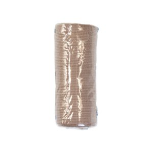 Elastic Bandage Dynarex   4 Inch X 4-1/2 Yard Standard Compression Clip Detached Closure Tan NonSterile
