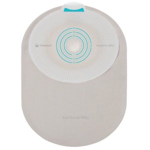 Ostomy Pouch SenSura   Mio One-Piece System 8-1/4 Inch Length, Maxi 1-3/8 Inch Stoma Closed End Flat, Pre-Cut