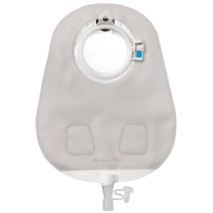 Urostomy Pouch SenSura   Mio Click Two-Piece System Maxi Length 50 mm Stoma Drainable Flat
