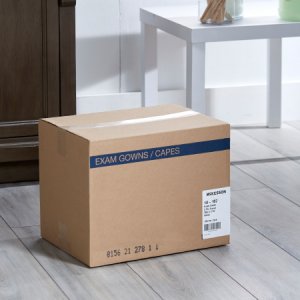 Exam Cape McKesson White Front / Back Opening Without Closure Unisex