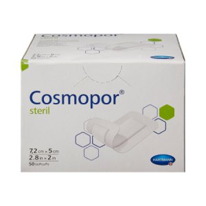 Adhesive Dressing Cosmopor   2 X 2- 4/5 Inch Nonwoven Rectangle White Sterile
