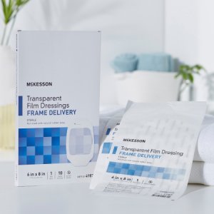 Transparent Film Dressing McKesson Octagon 6 X 8 Inch Frame Style Delivery Without Label Sterile