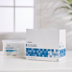 Reclosable Bag McKesson 3 X 5 Inch Polyethylene Clear Zipper Closure