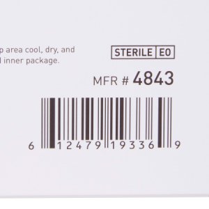 Silicone Foam Dressing McKesson 4 X 4 Inch Square Silicone Adhesive with Border Sterile