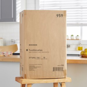 Toothbrush McKesson Green Adult Soft