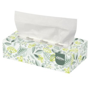 Kleenex   Naturals Facial Tissue White 8 X 8-2/5 Inch 125 Count