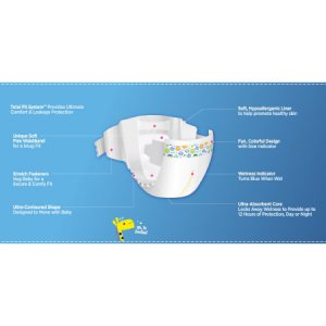 Unisex Baby Diaper Comfees   Size 2 Disposable Moderate Absorbency