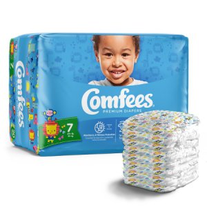 Unisex Baby Diaper Comfees   Size 7 Disposable Moderate Absorbency