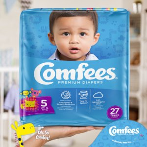Unisex Baby Diaper Comfees   Size 5 Disposable Moderate Absorbency